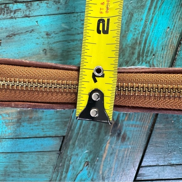 Y2K Vintage Coach Women's Blue Denim Brand Logo Patchwork Canvas Wallet - Picture 16 of 16